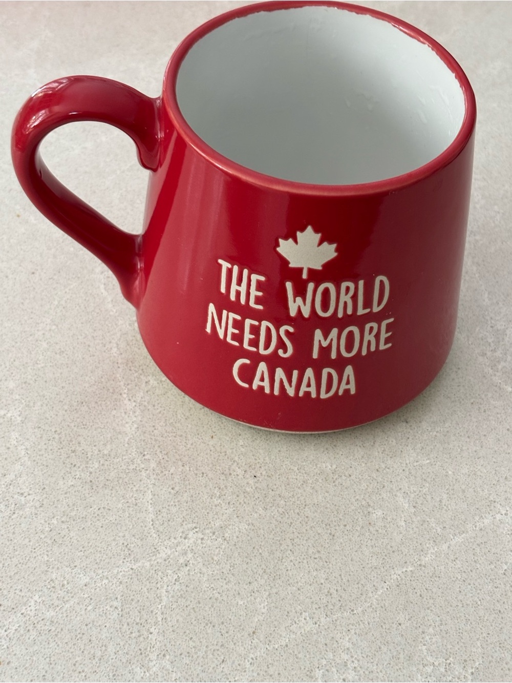 Koppers Home The World Needs More Canada Maple Leaf Red Ceramic Coffee Mug Cup